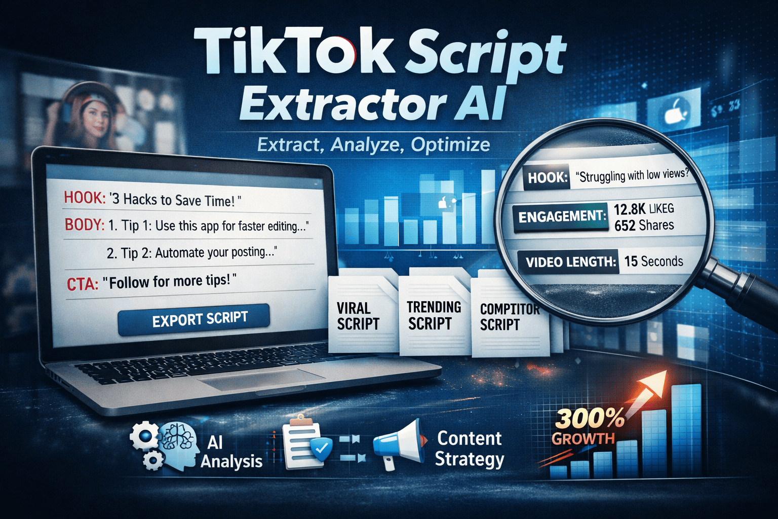 TikTok Script Extractor AI