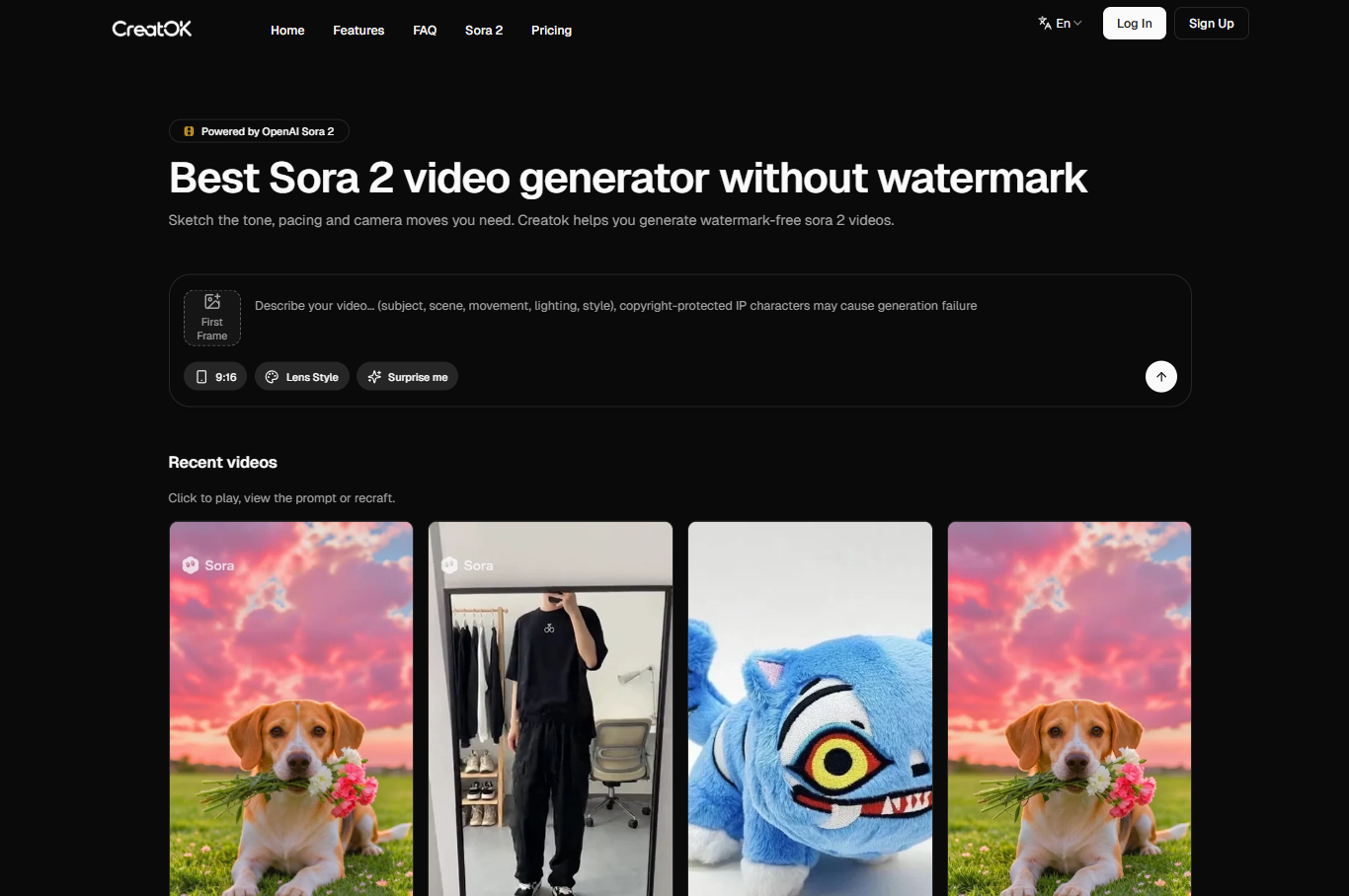 Sora 2 Text to Video Generator