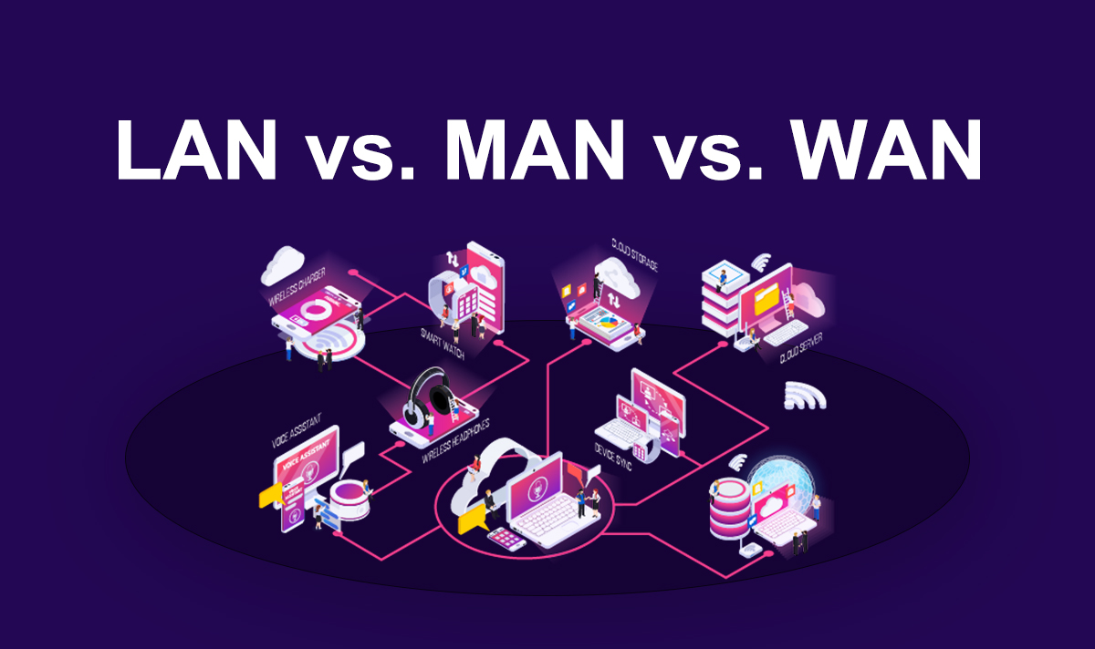Differentiate Between LAN MAN WAN